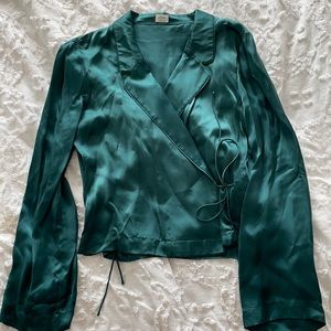 Aritzia Satin blouse
